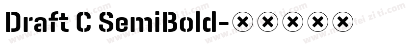 Draft C SemiBold字体转换